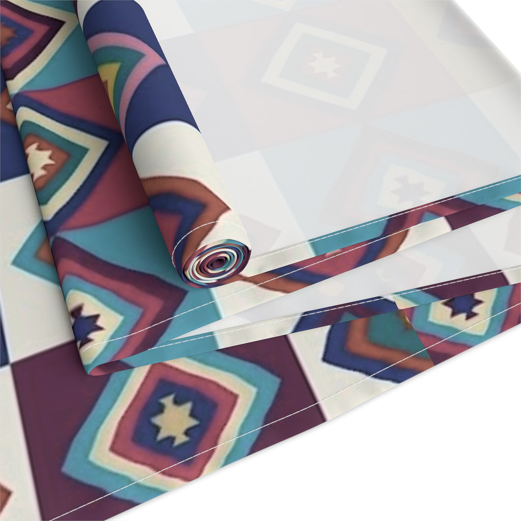 Southwestern Diamond Table Runner | Cotton Blue table runner