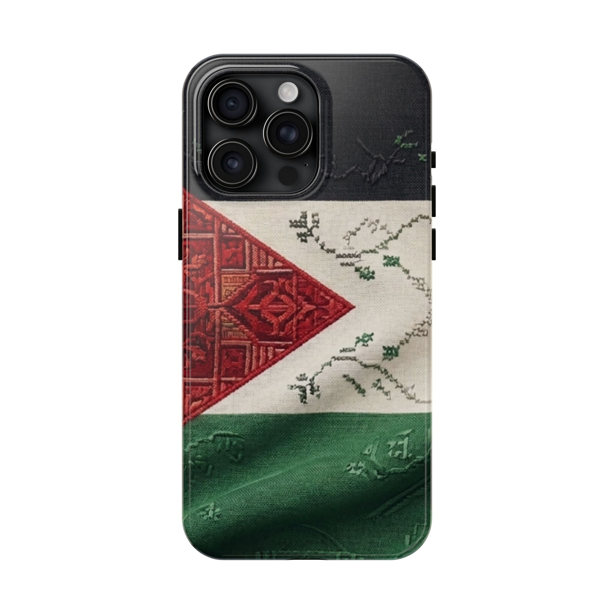Palestine Flag Pattern Tough Phone Case | Palestine Textile Design