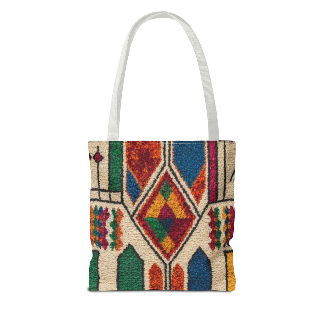 Colorful Geometric Kilim Pattern Tote | Boho Aztec Tribal Bag