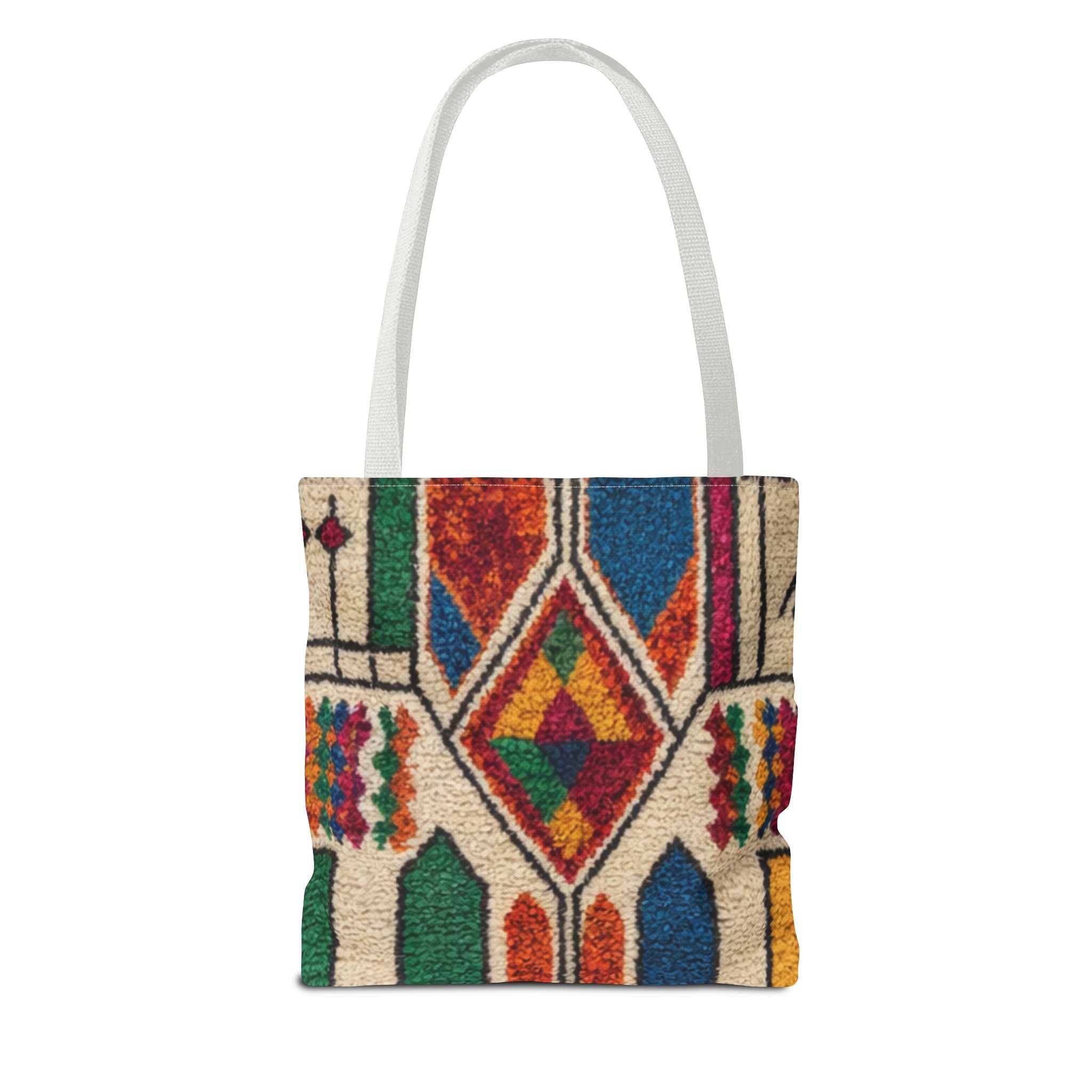 Colorful Geometric Kilim Pattern Tote | Boho Aztec Tribal Bag