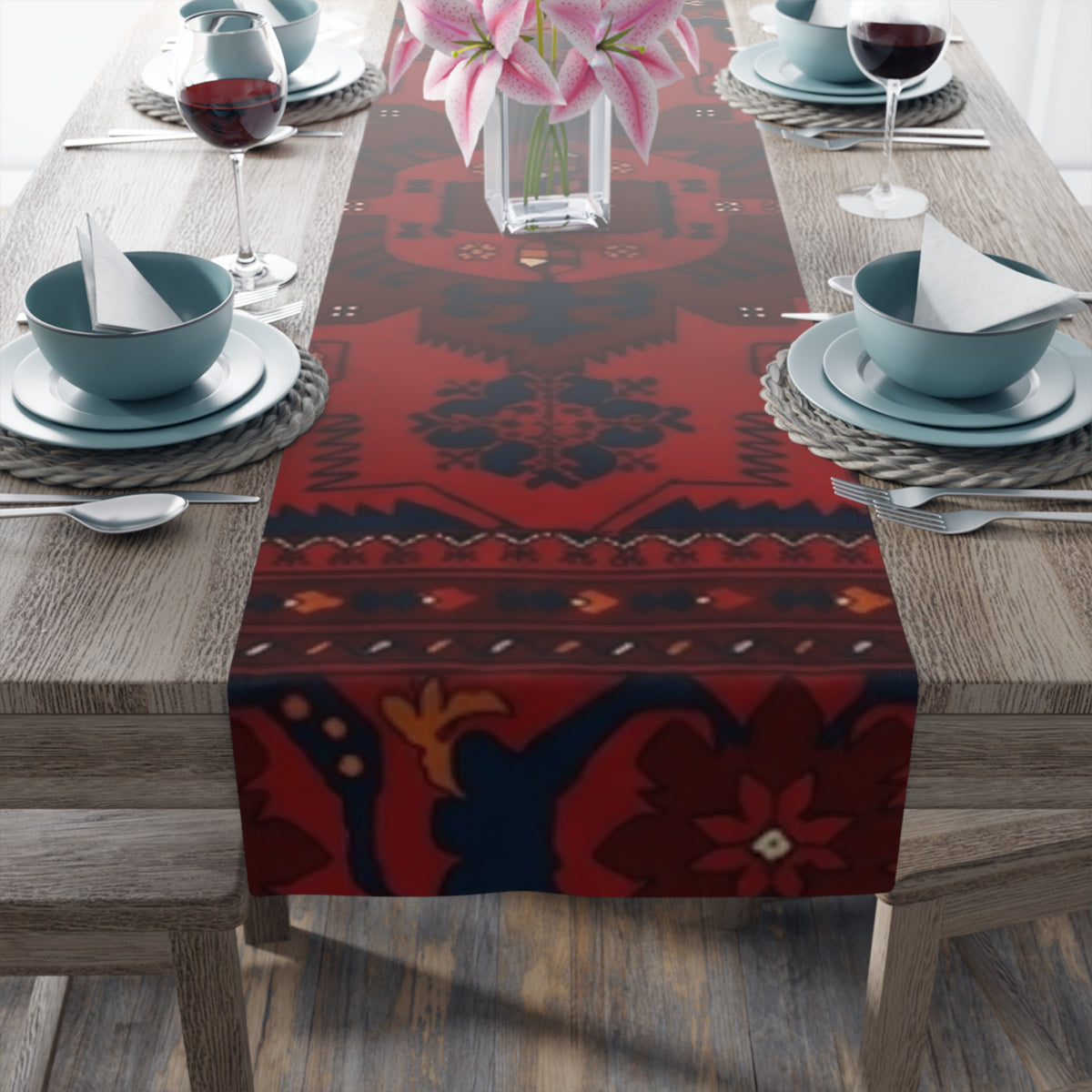 Boho Floral Table Runner | Persian Table Runner