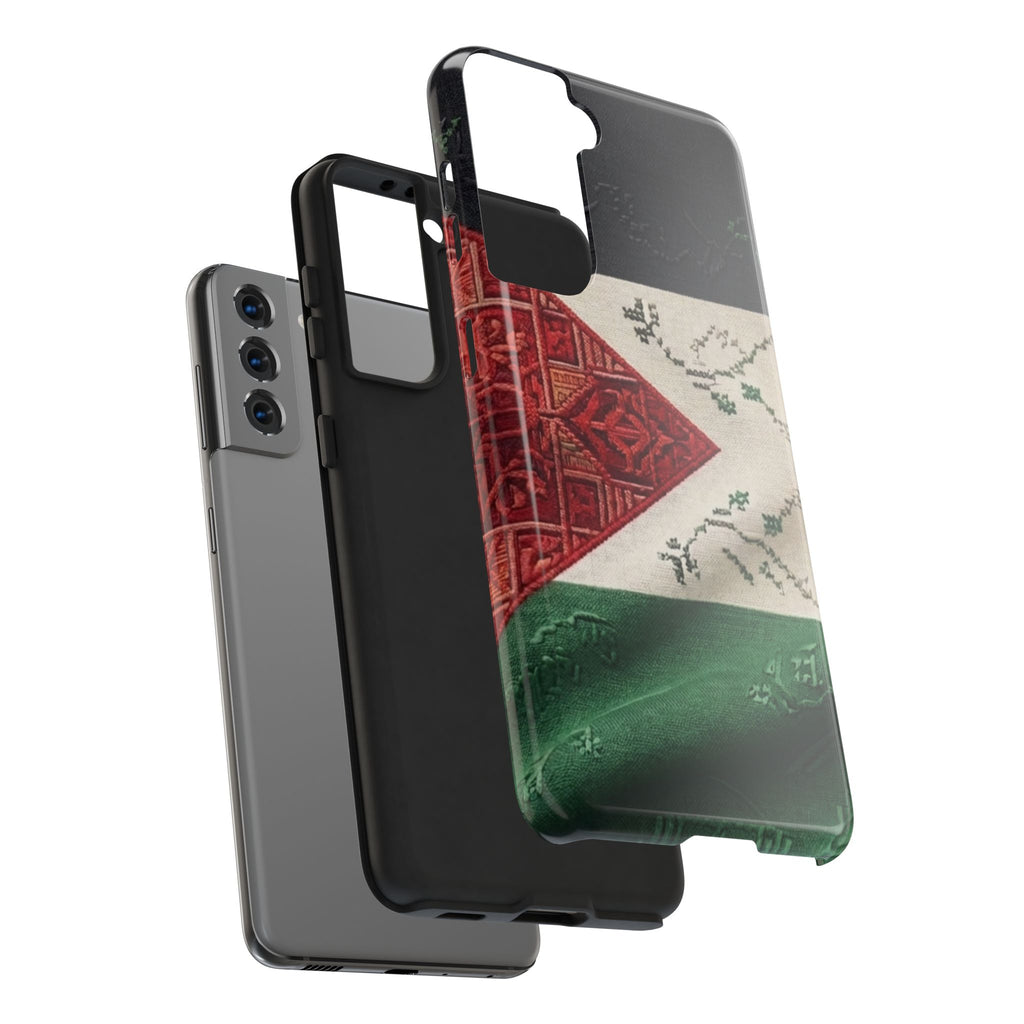 Palestine Flag Pattern Tough Phone Case | Palestine Textile Design