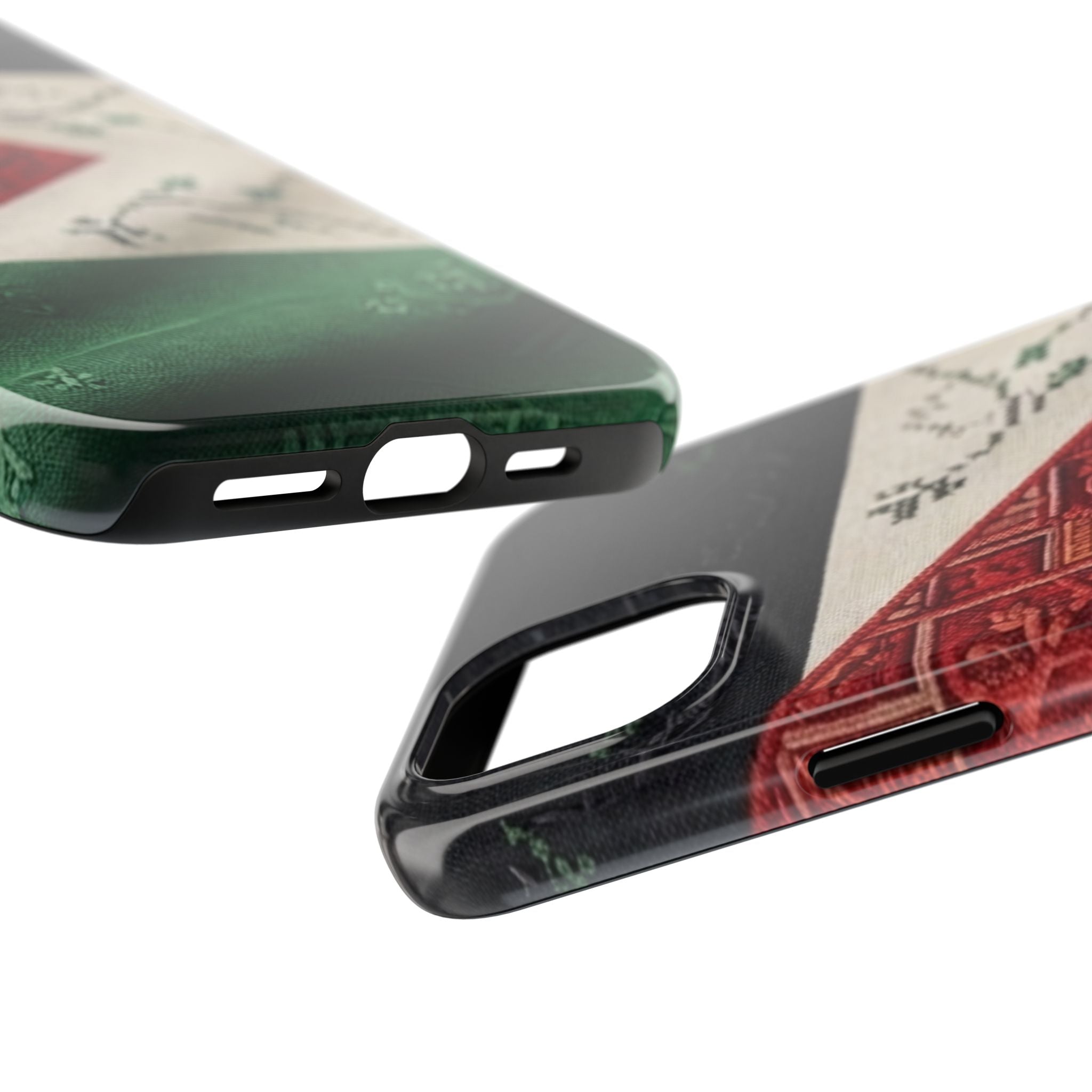 Palestine Flag Pattern Tough Phone Case | Palestine Textile Design