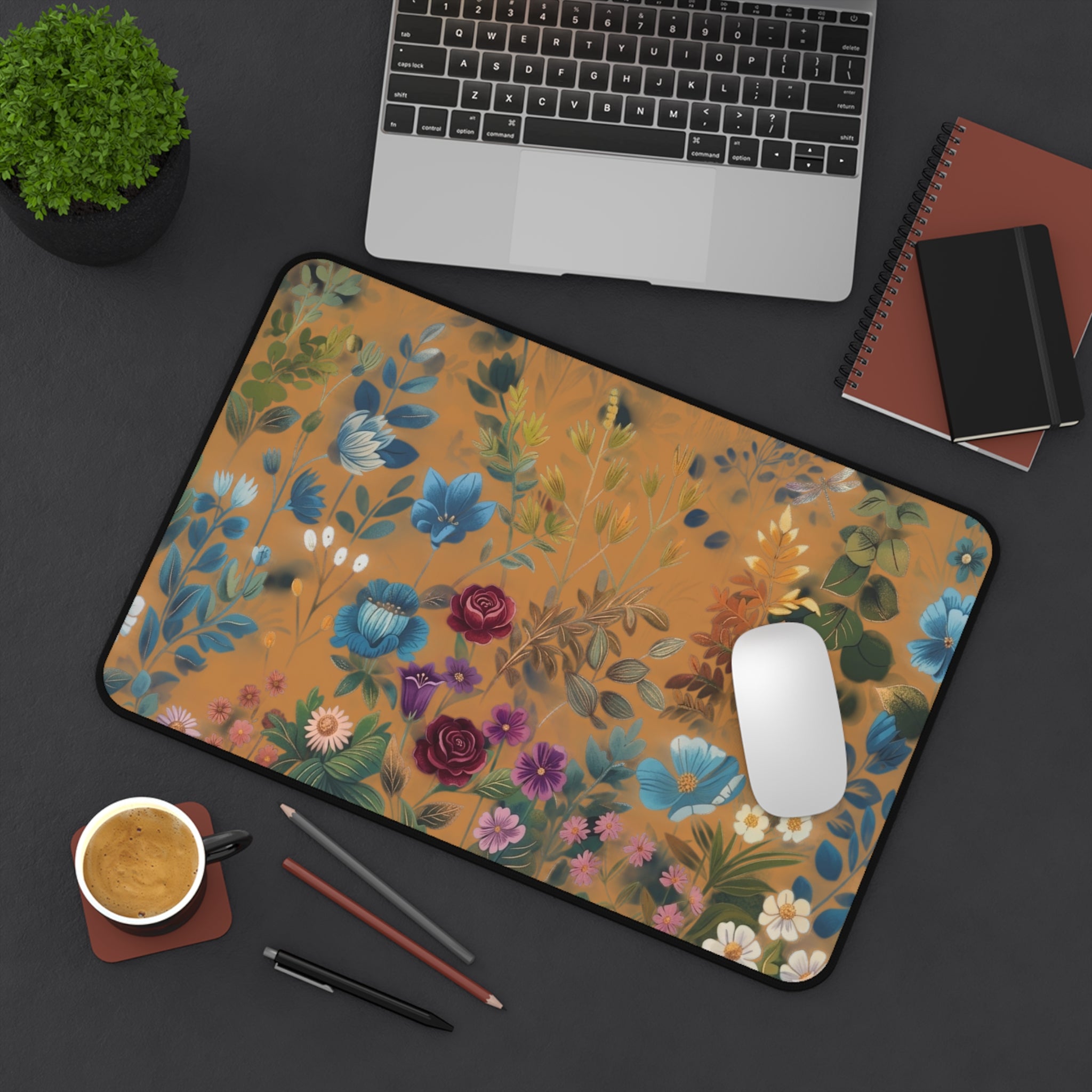 Floral Desk Mat | Desk Mat Aesthetic
