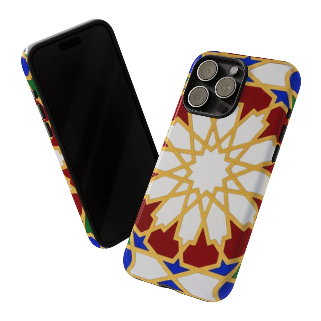 Geometric Moroccan Pattern Tough Case | Colorful Mosaic Phone Cover