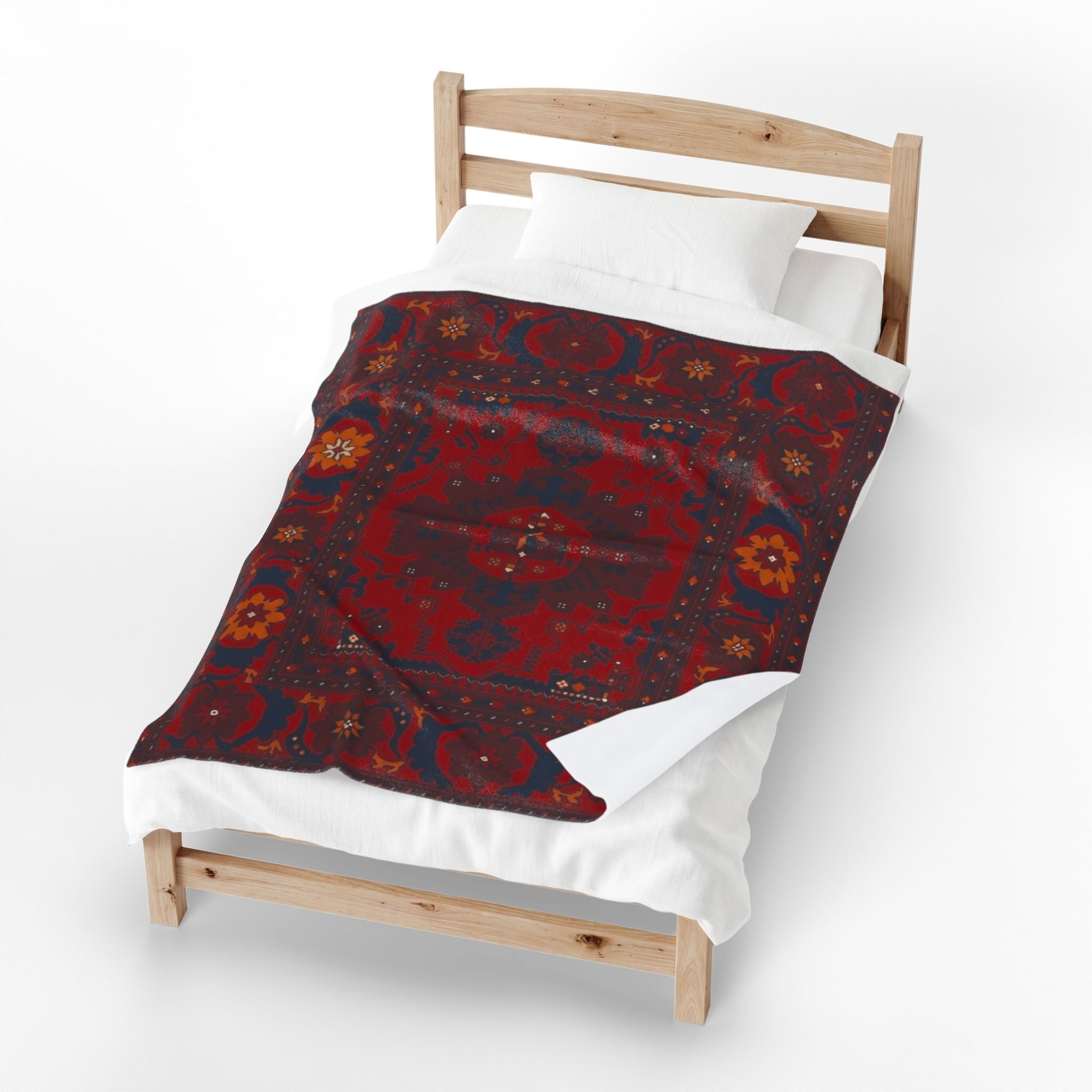 Persian Blanket | Red Ornamental Boho Throw