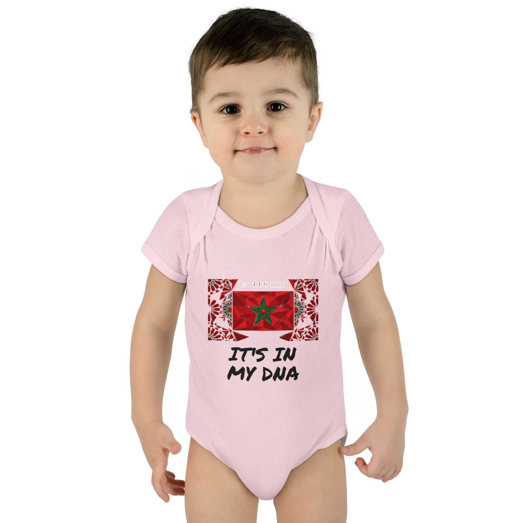 Cute Morocco Flag It's In My DNA Infant Bodysuit | Baby Onesie