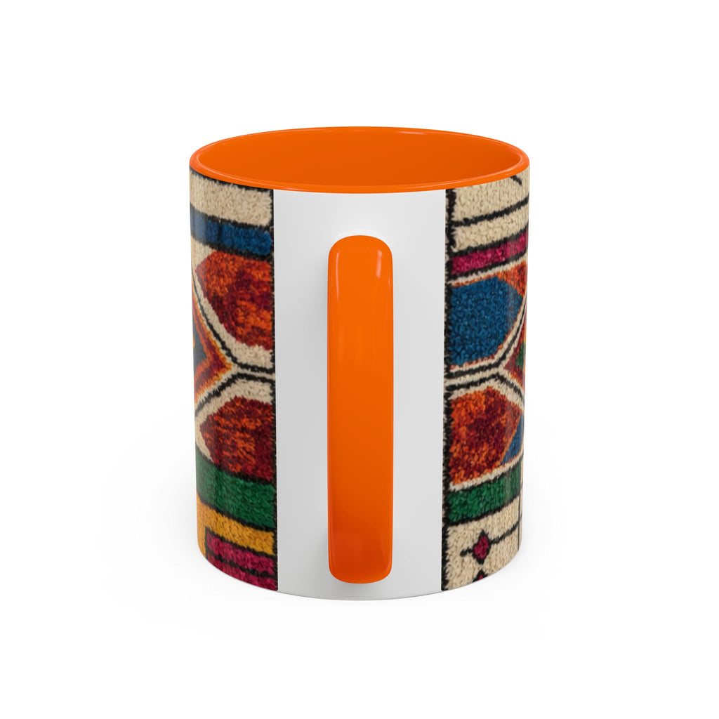 Colorful Geometric Moroccan Pattern Accent Coffee Mug | 11oz or 15oz