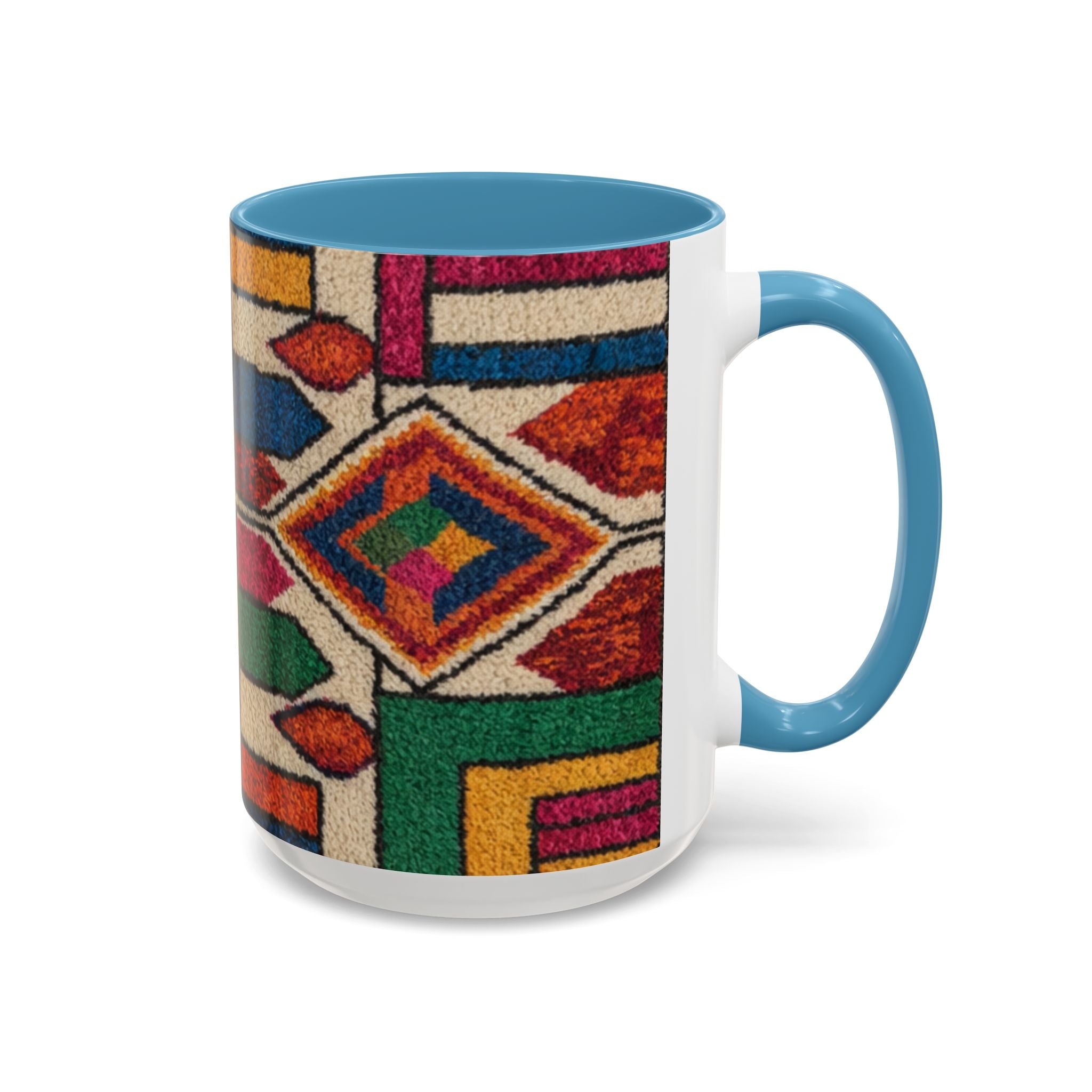 Colorful Geometric Moroccan Pattern Accent Coffee Mug | 11oz or 15oz