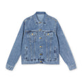 Geometric Moroccan Mosaic Denim Jacket | Southwestern Tile Pattern
