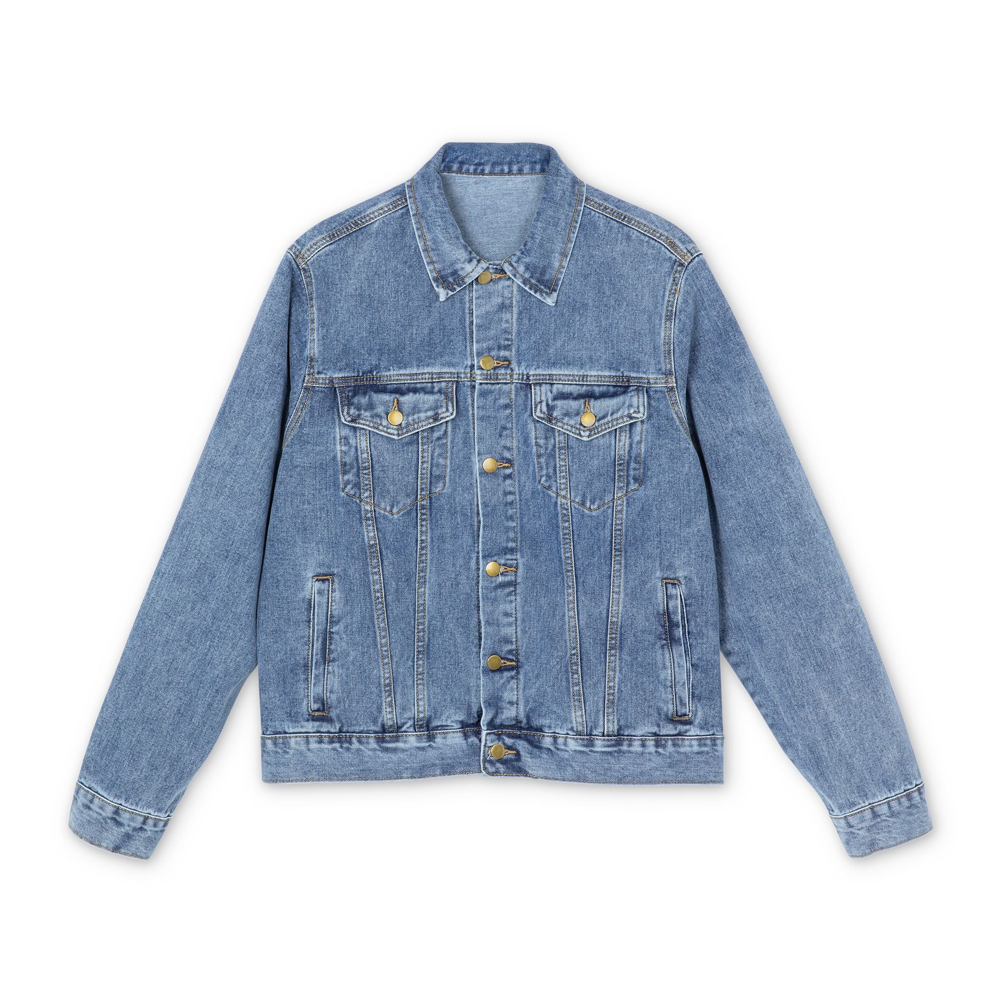 Geometric Moroccan Mosaic Denim Jacket | Southwestern Tile Pattern