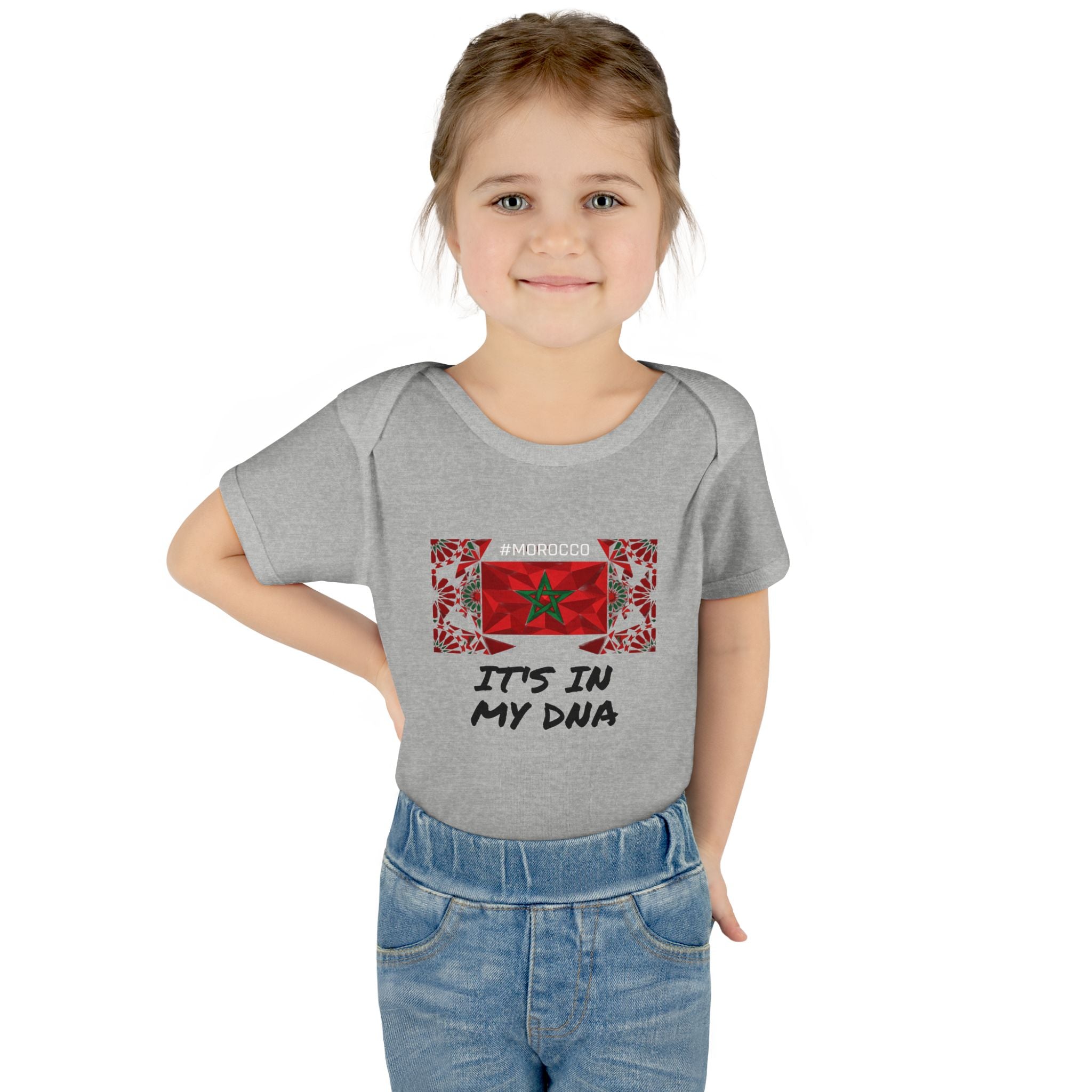Cute Morocco Flag It's In My DNA Infant Bodysuit | Baby Onesie