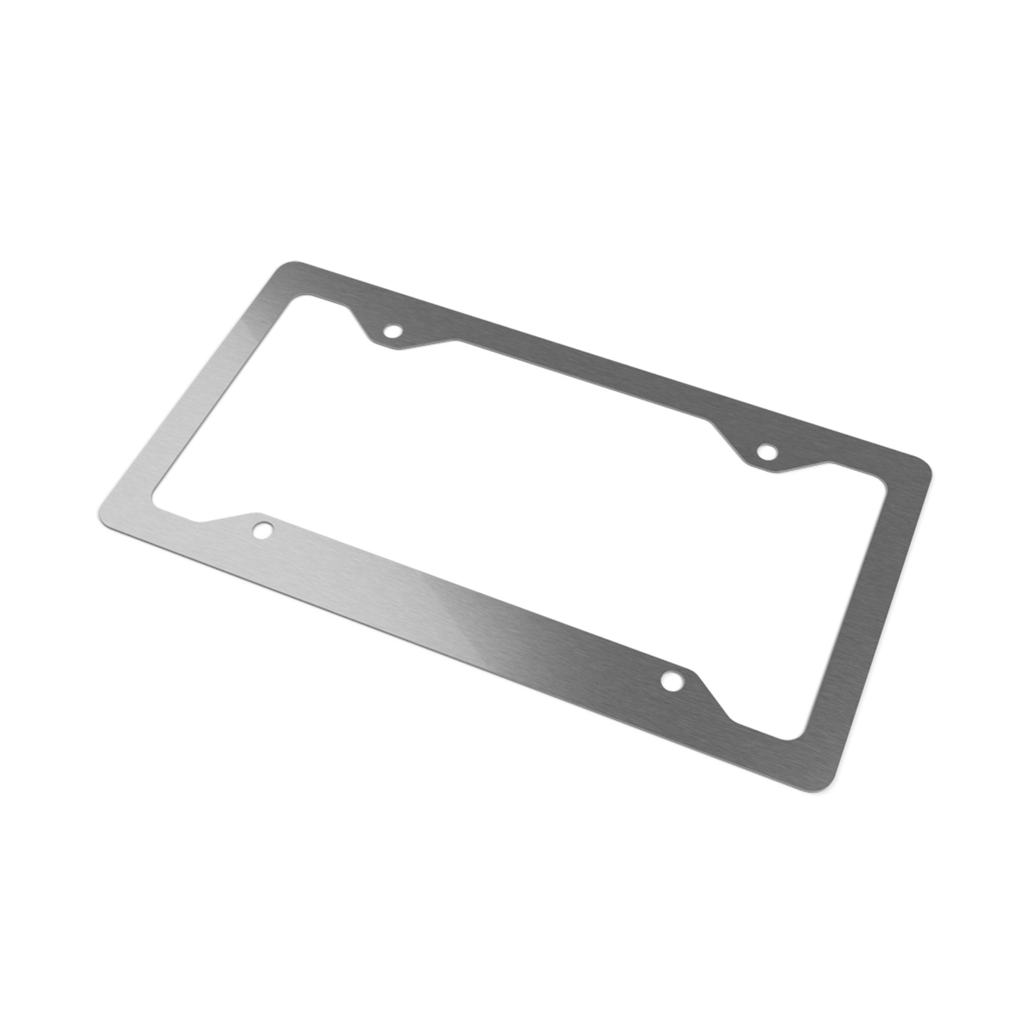 Red Striped Metal License Plate Frame | Pink Candy Stripe Car Trim