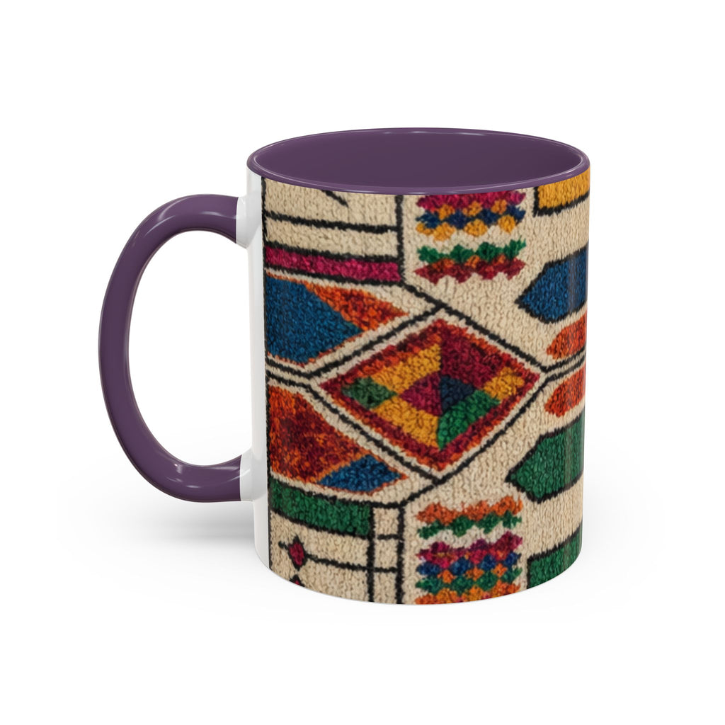 Colorful Geometric Moroccan Pattern Accent Coffee Mug | 11oz or 15oz