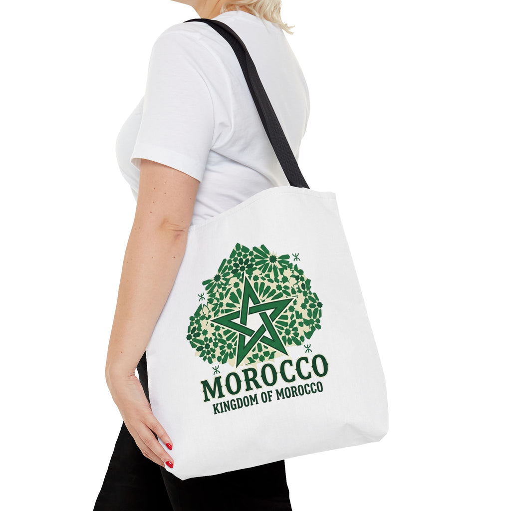 Morocco Star Emblem Tote Bag | Kingdom of Morocco Graphic Tote