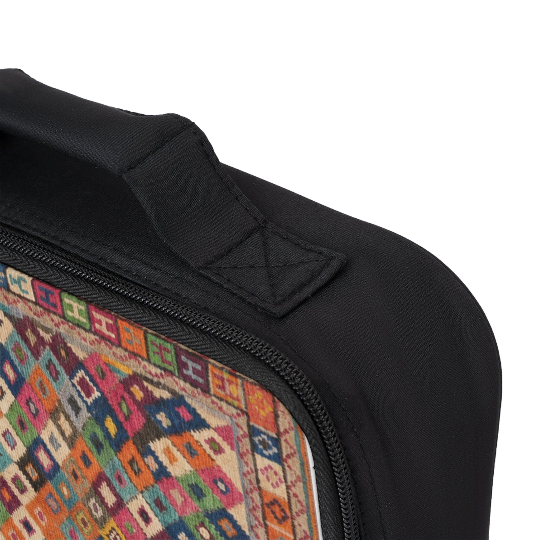Colorful Kilim Pattern Lunch Bag | Geometric Patchwork Design