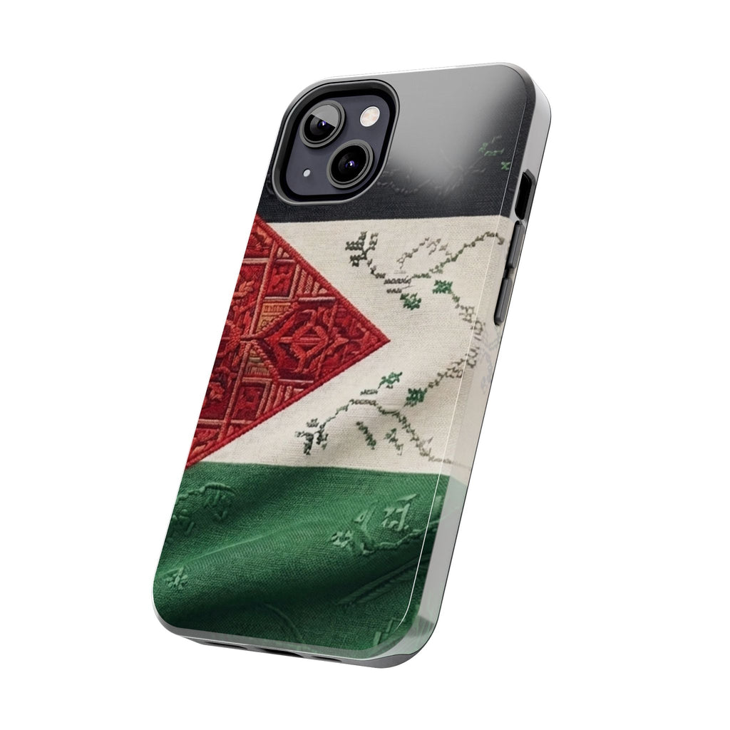 Palestine Flag Pattern Tough Phone Case | Palestine Textile Design