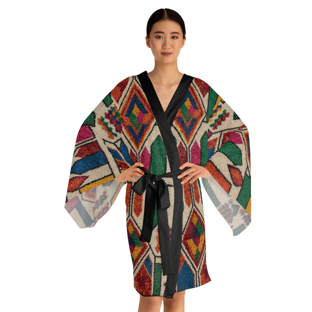 Colorful Geometric Moroccan Pattern Kimono