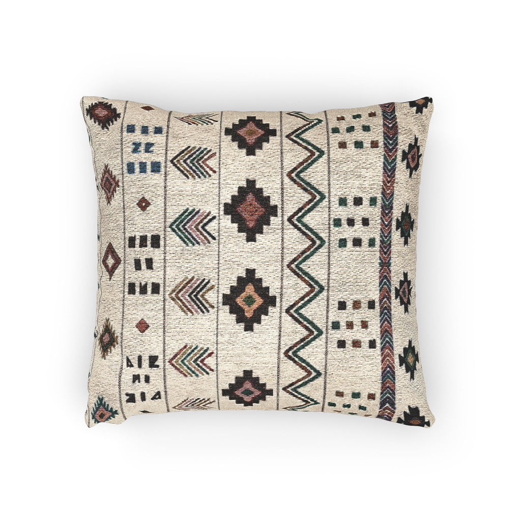 Southwestern Geometric Woven Pillow | Boho Tribal Throw Pillow