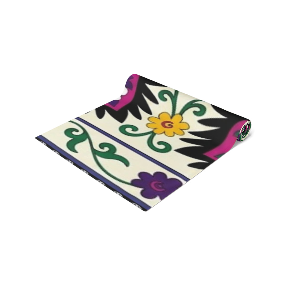 Floral Folk Art Pattern Table Runner | Decorative Dining Linen