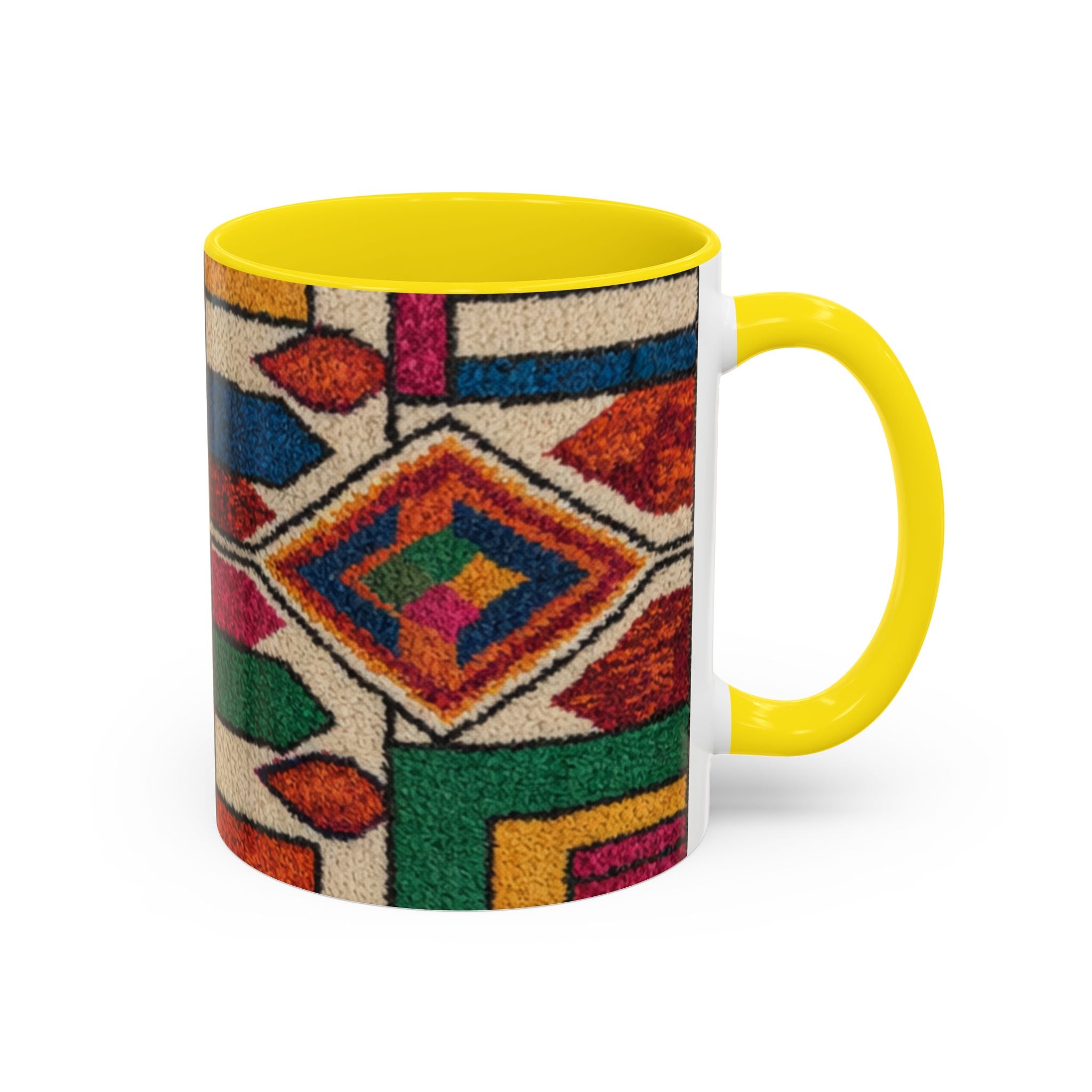 Colorful Geometric Moroccan Pattern Accent Coffee Mug | 11oz or 15oz