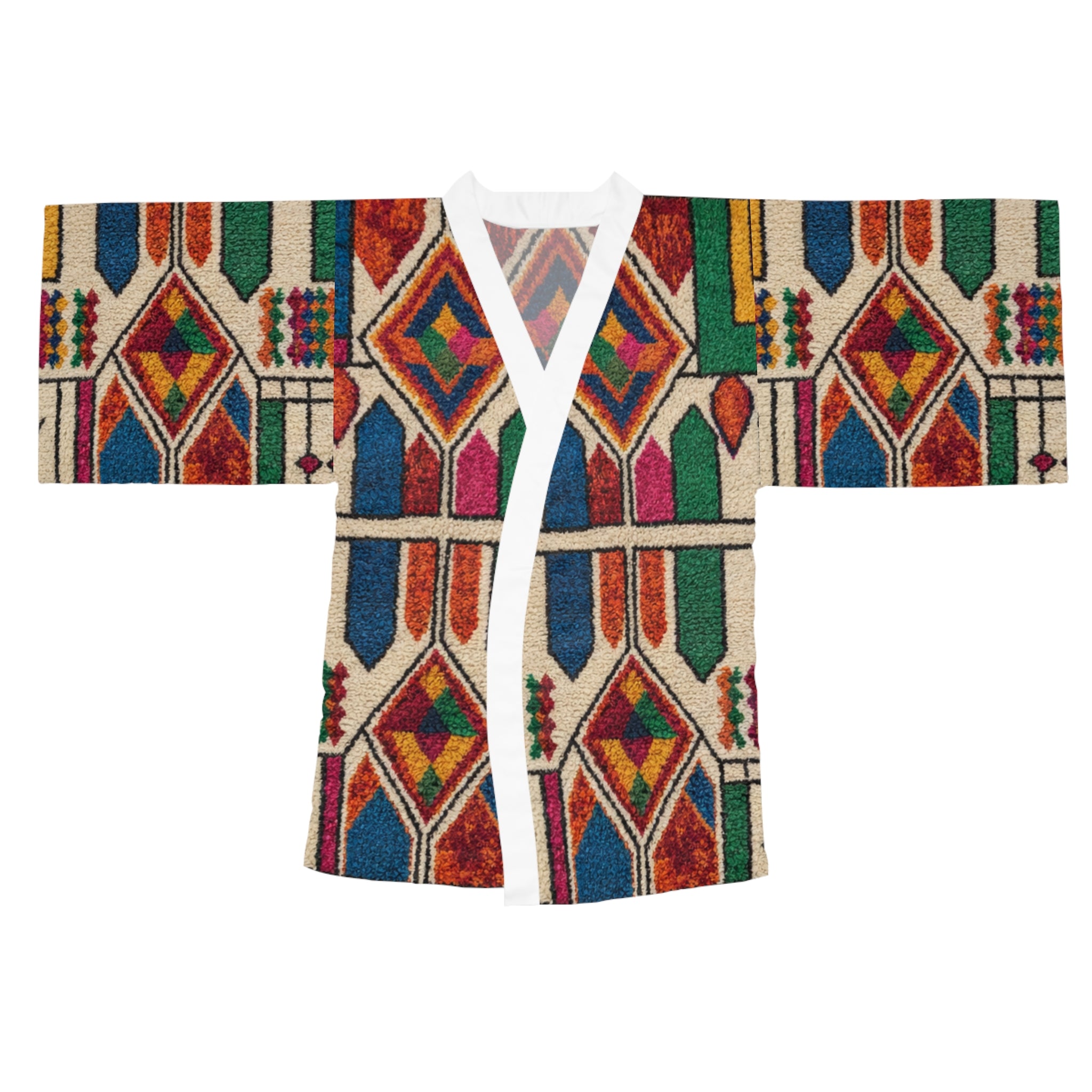 Colorful Geometric Moroccan Pattern Kimono