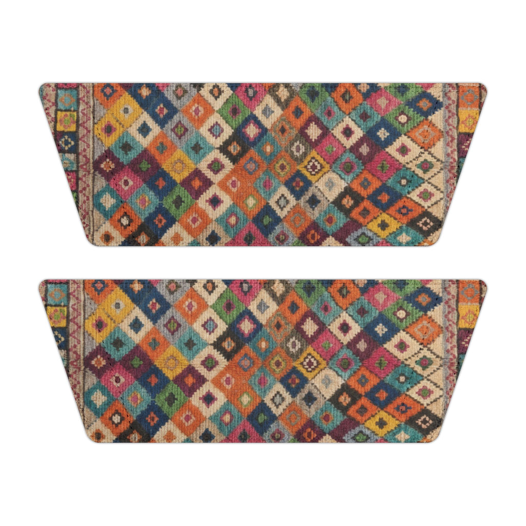 Colorful Kilim Diamond Pattern Slide Sandals | Women's Removable-Strap Sandals