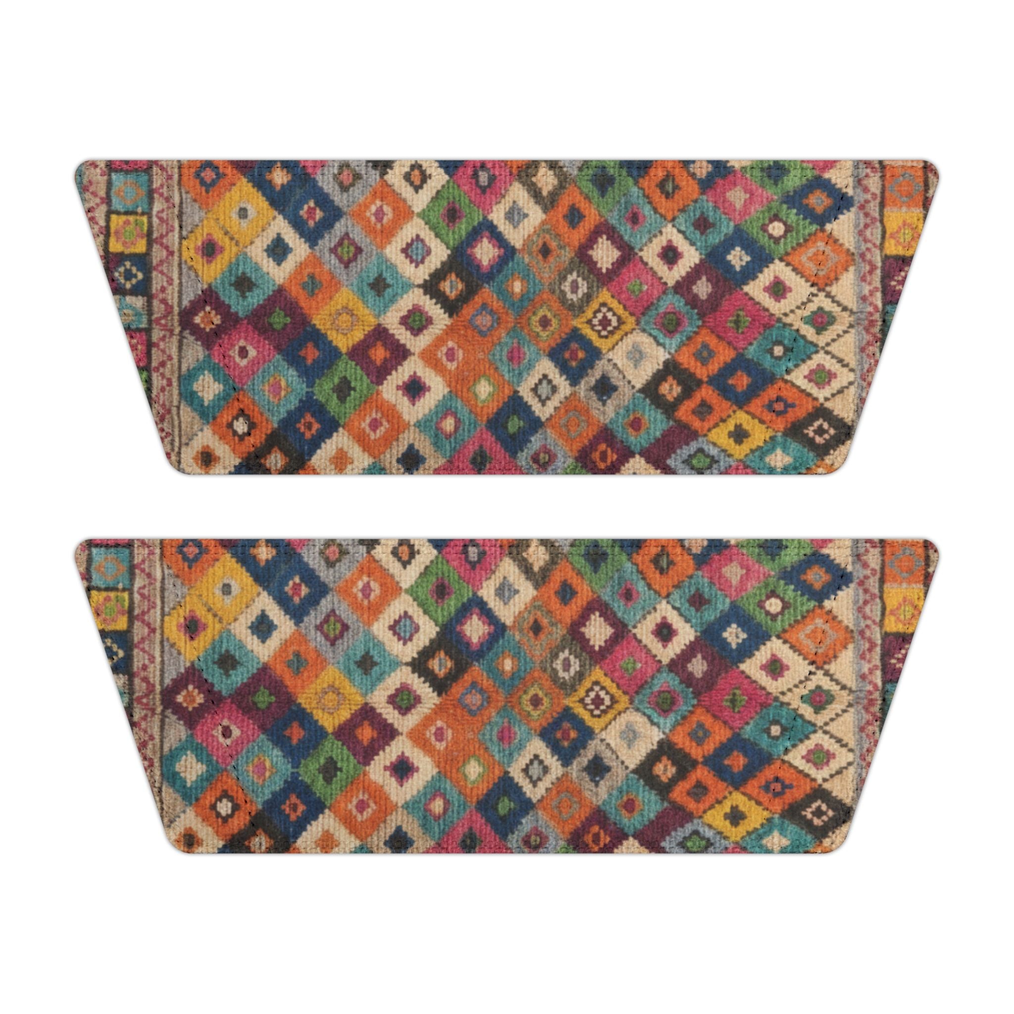 Colorful Kilim Diamond Pattern Slide Sandals | Women's Removable-Strap Sandals