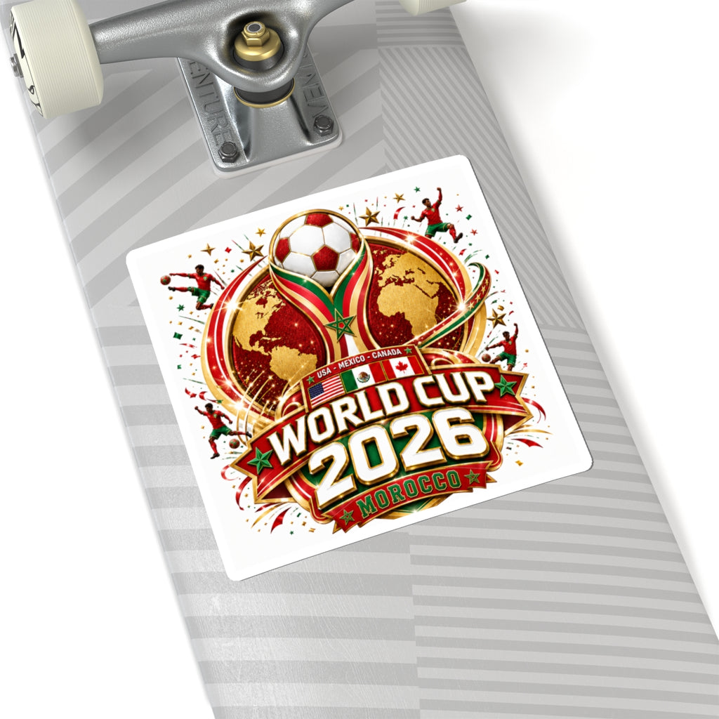 World Cup 2026 Morocco Football Team Sticker | Kiss-Cut Sticker