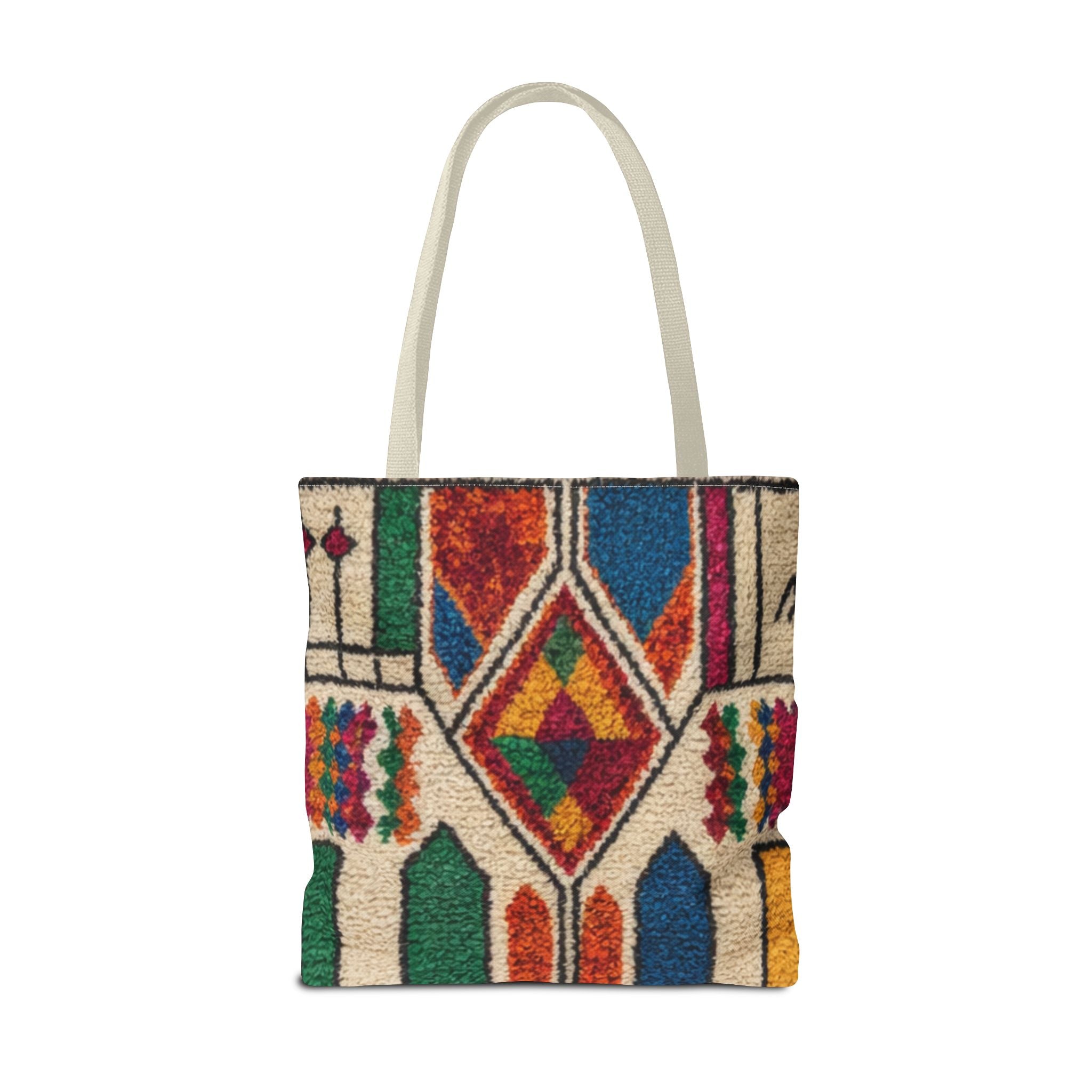 Colorful Geometric Kilim Pattern Tote | Boho Aztec Tribal Bag