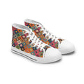 Colorful Kilim Pattern Women's High Top Sneakers | Boho Geometric Canvas