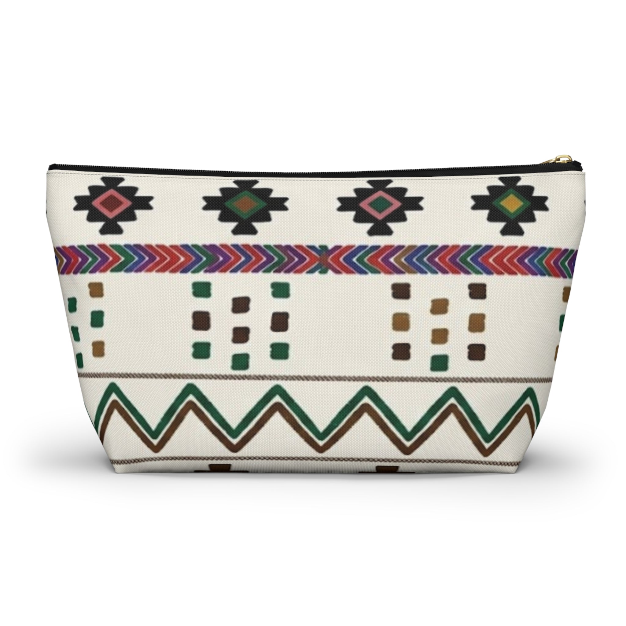 Boho Aztec Pattern Accessory Pouch | TBottom Makeup Bag
