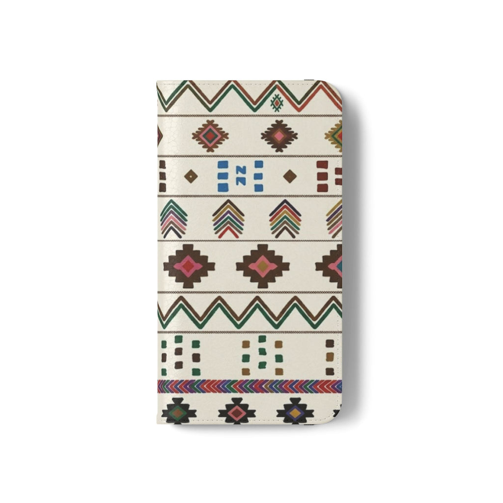 Southwestern Aztec Pattern Flip Case | Tribal Phone Wallet, Card Slots