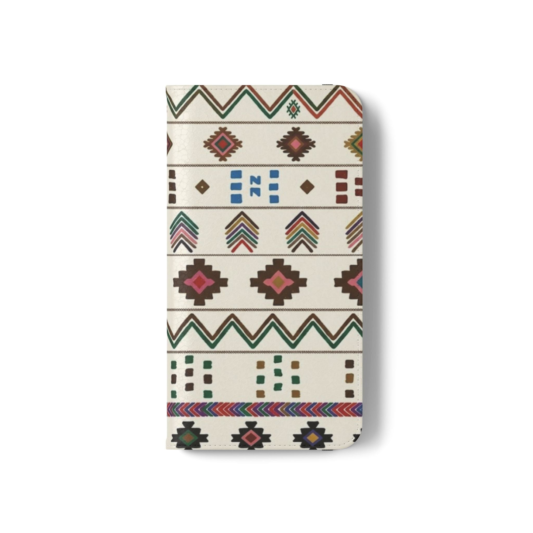Southwestern Aztec Pattern Flip Case | Tribal Phone Wallet, Card Slots