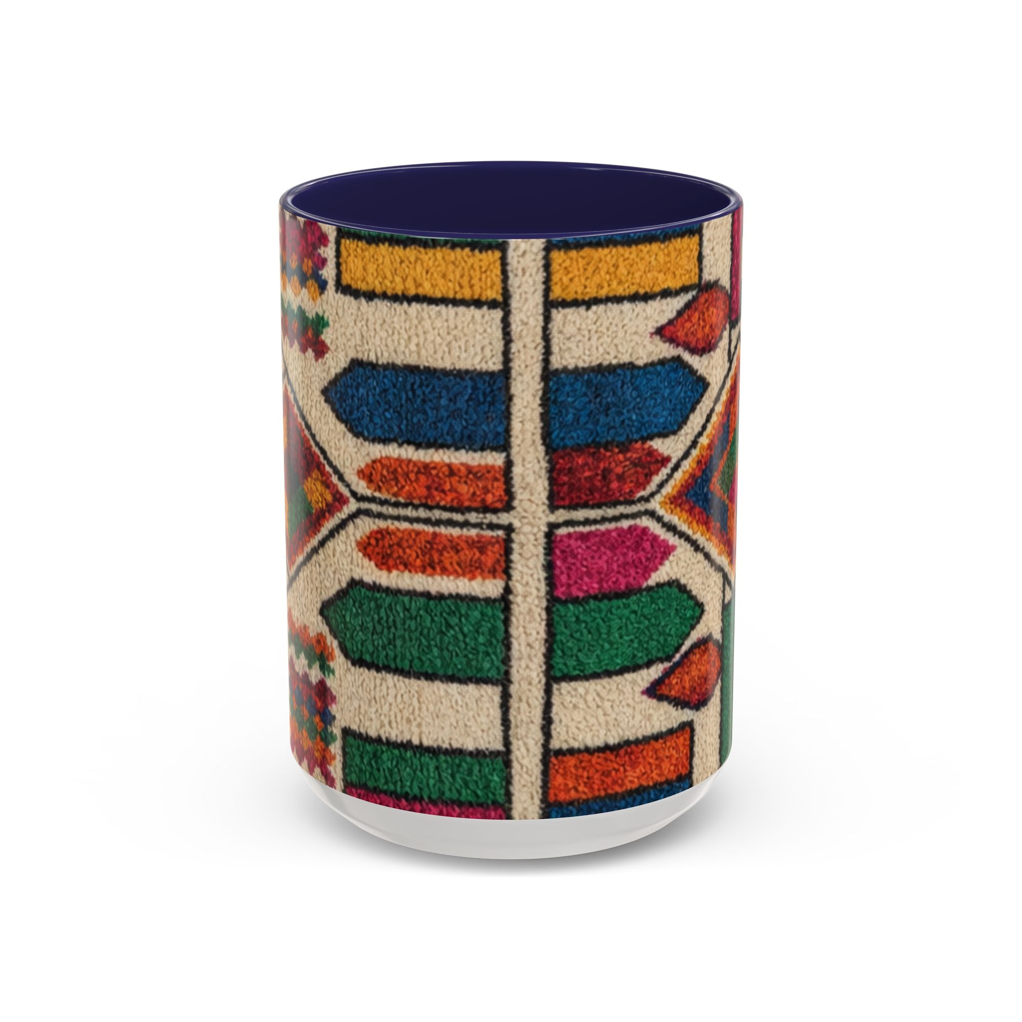 Colorful Geometric Moroccan Pattern Accent Coffee Mug | 11oz or 15oz