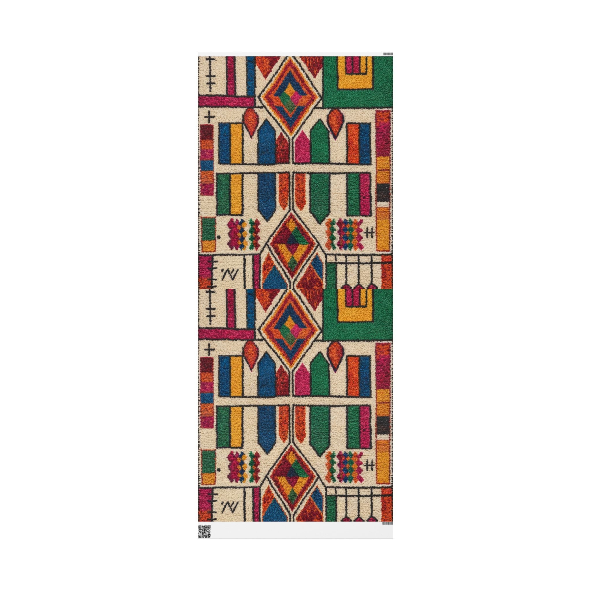 Wrapping Paper - Colorful Geometric Kente Pattern Gift Wrap