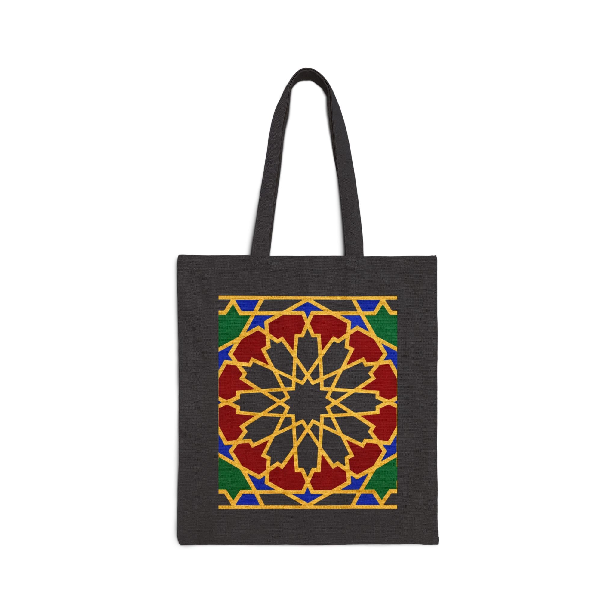 Geometric Moroccan Tile Tote | Canvas Bag, Boho Pattern
