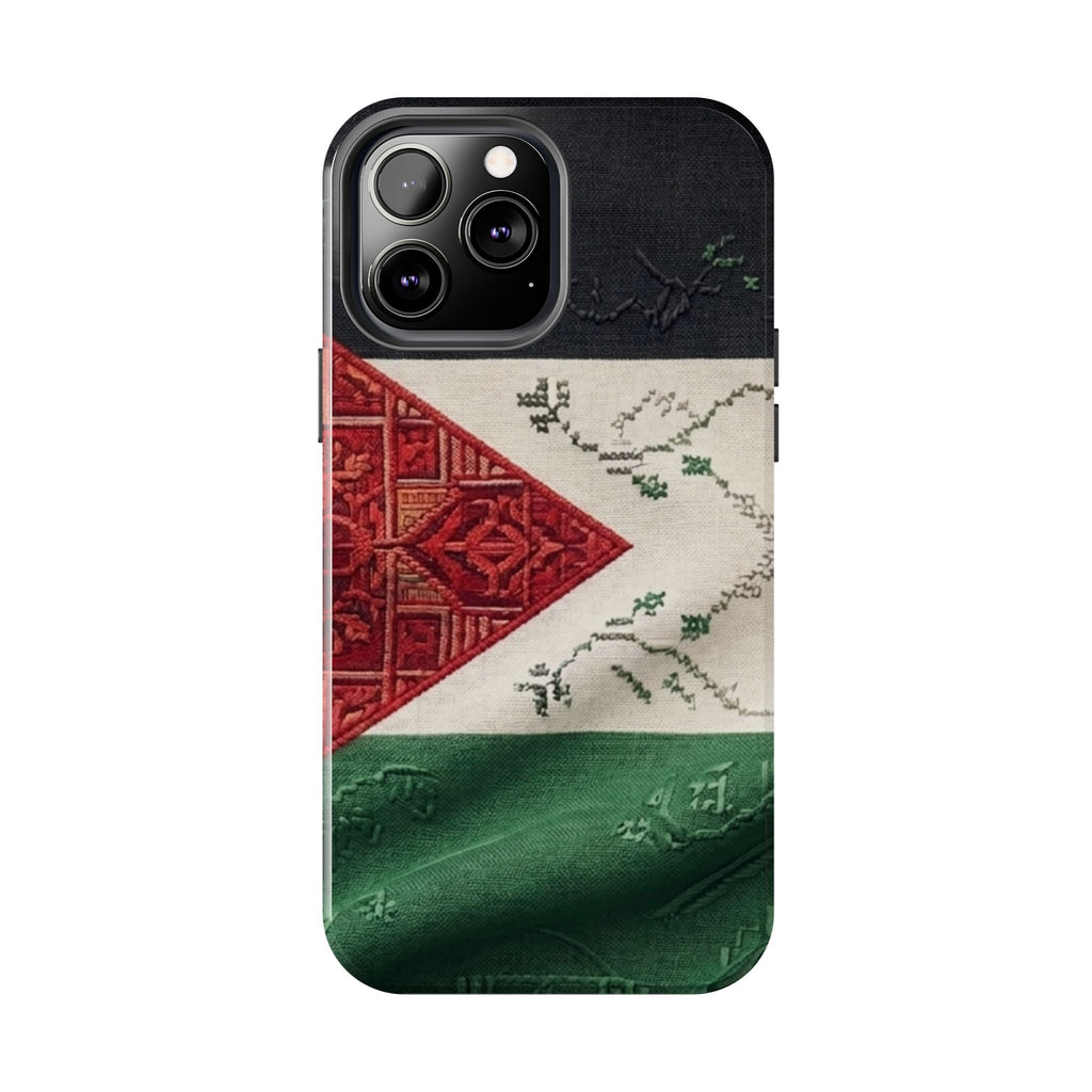 Palestine Flag Pattern Tough Phone Case | Palestine Textile Design