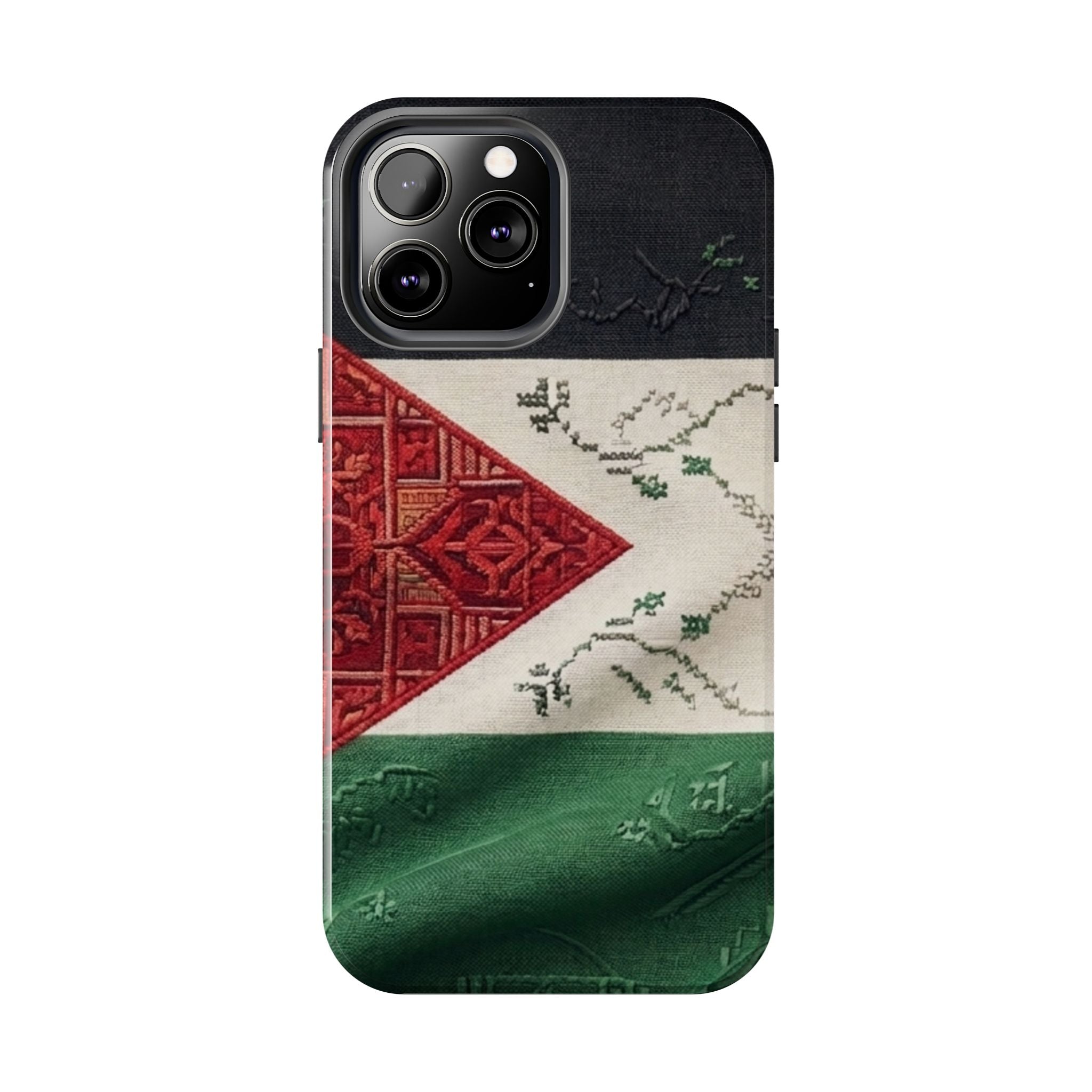 Palestine Flag Pattern Tough Phone Case | Palestine Textile Design