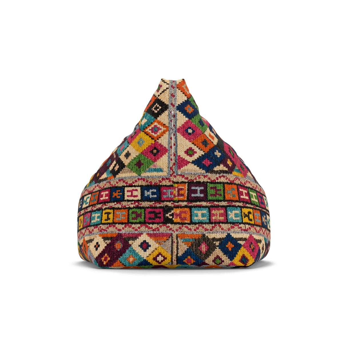 Modern Moroccan Pouf | Boho Bean Bag Cover