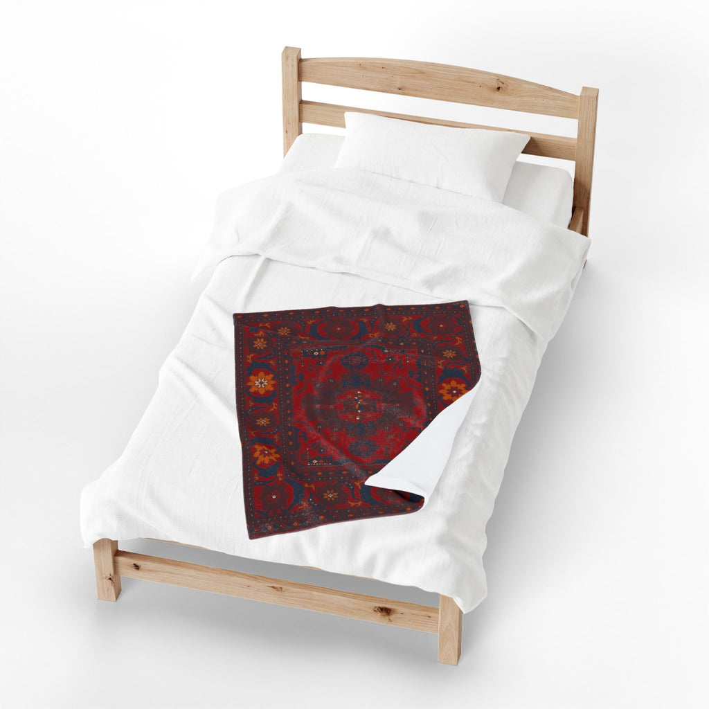 Persian Blanket | Red Ornamental Boho Throw