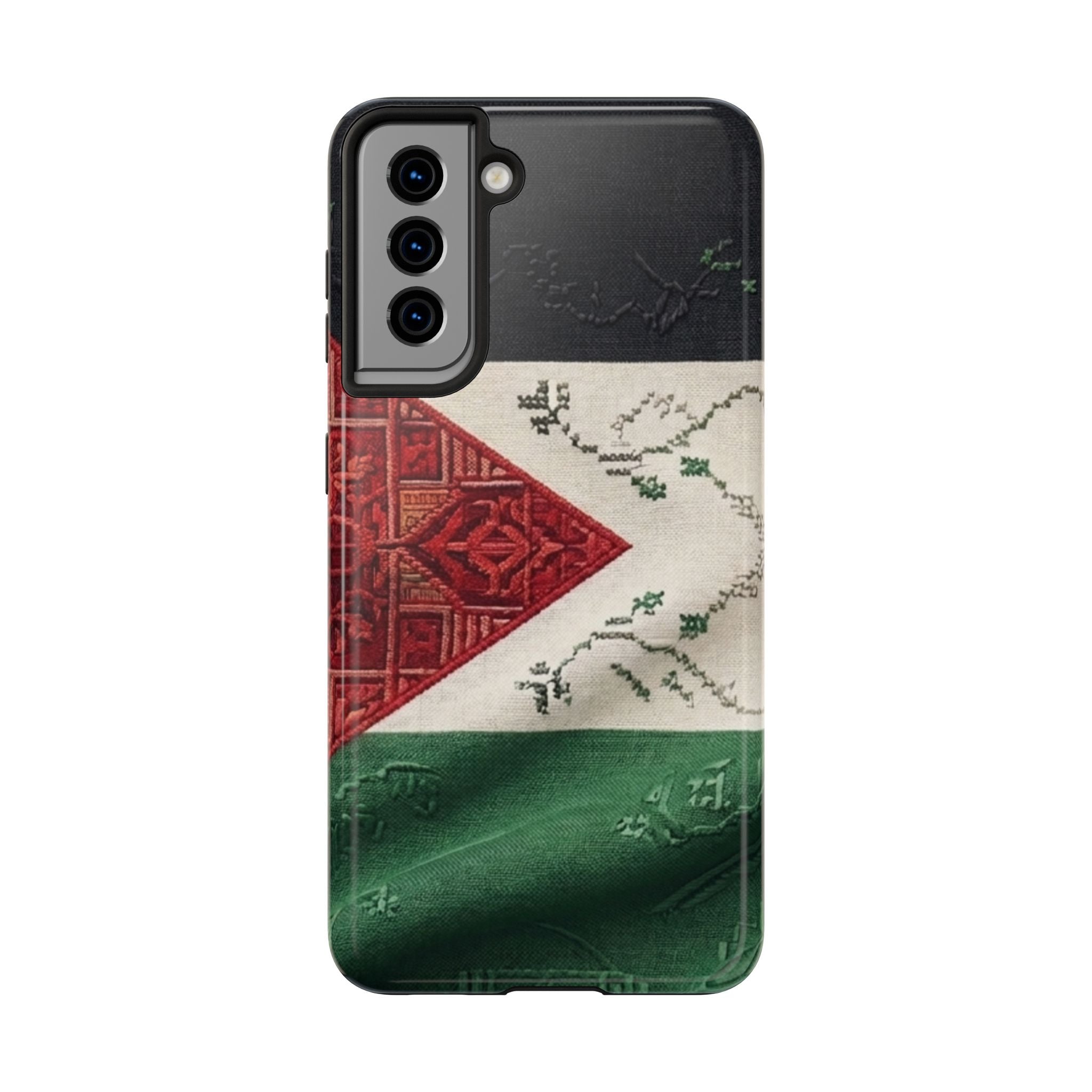 Palestine Flag Pattern Tough Phone Case | Palestine Textile Design