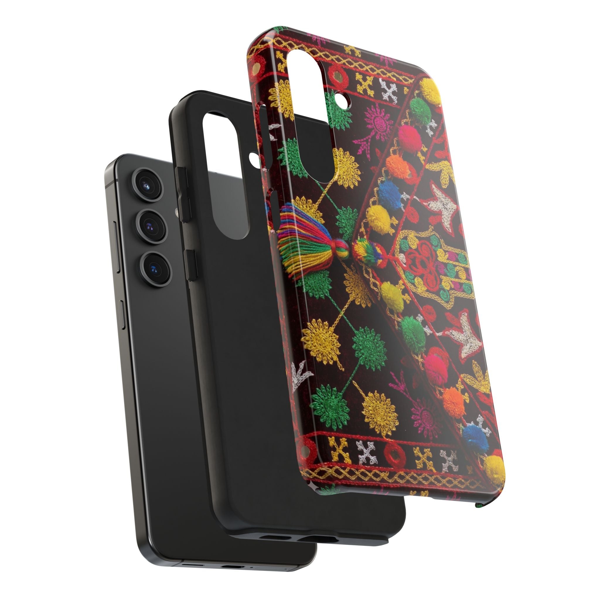 Colorful Pom Pom Pattern Phone Case | Tough Phone Case