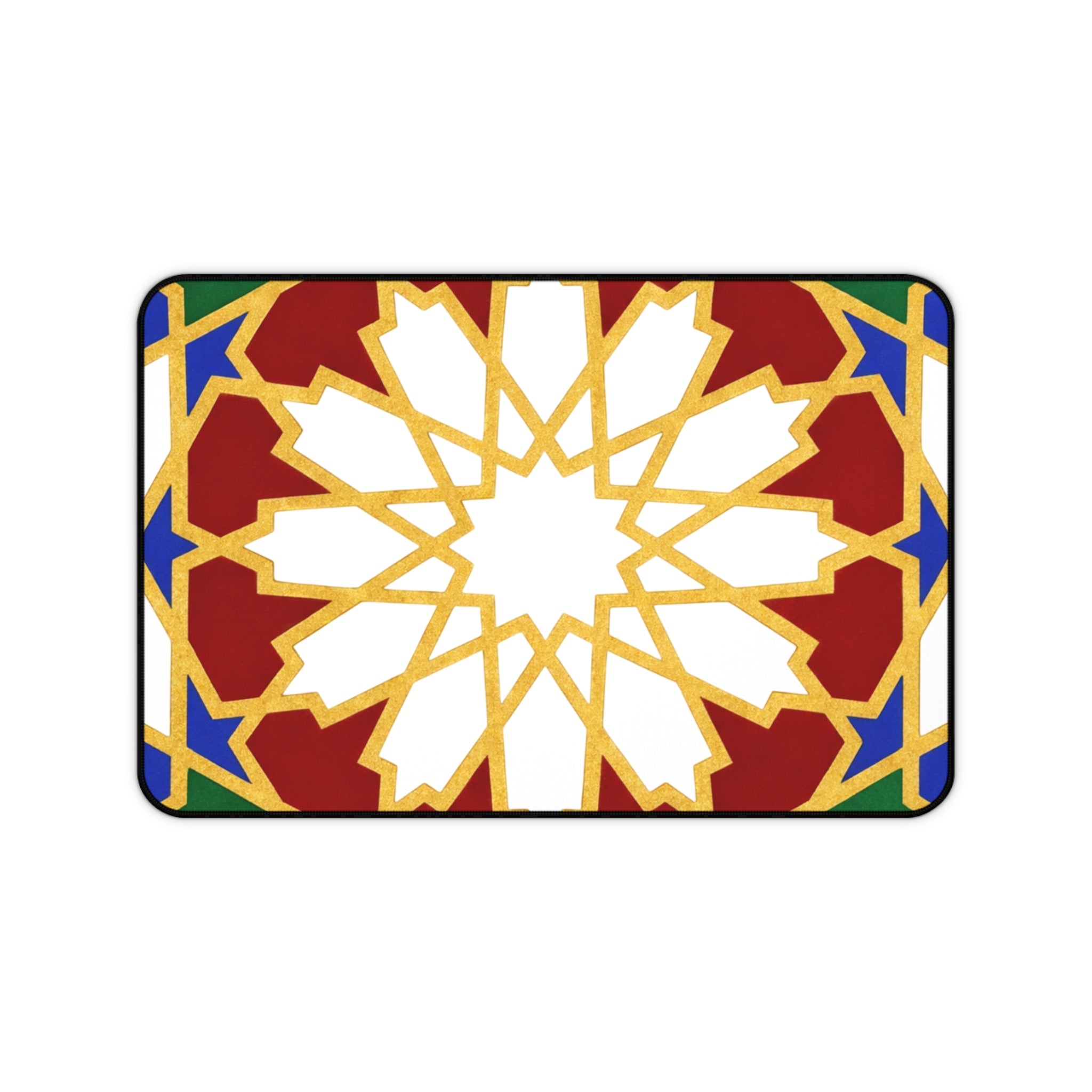 Geometric Moorish Star Desk Mat | Moroccan Pattern Mousepad