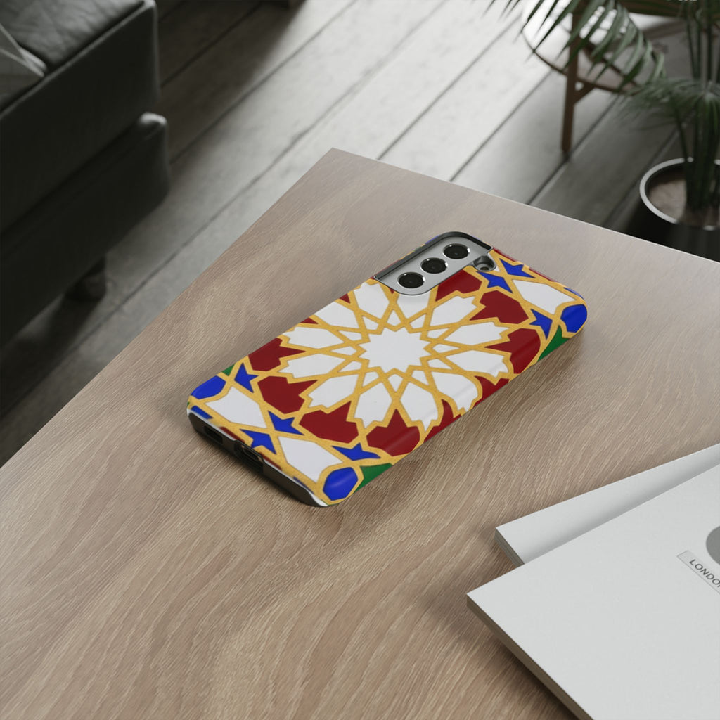 Geometric Moroccan Pattern Tough Case | Colorful Mosaic Phone Cover