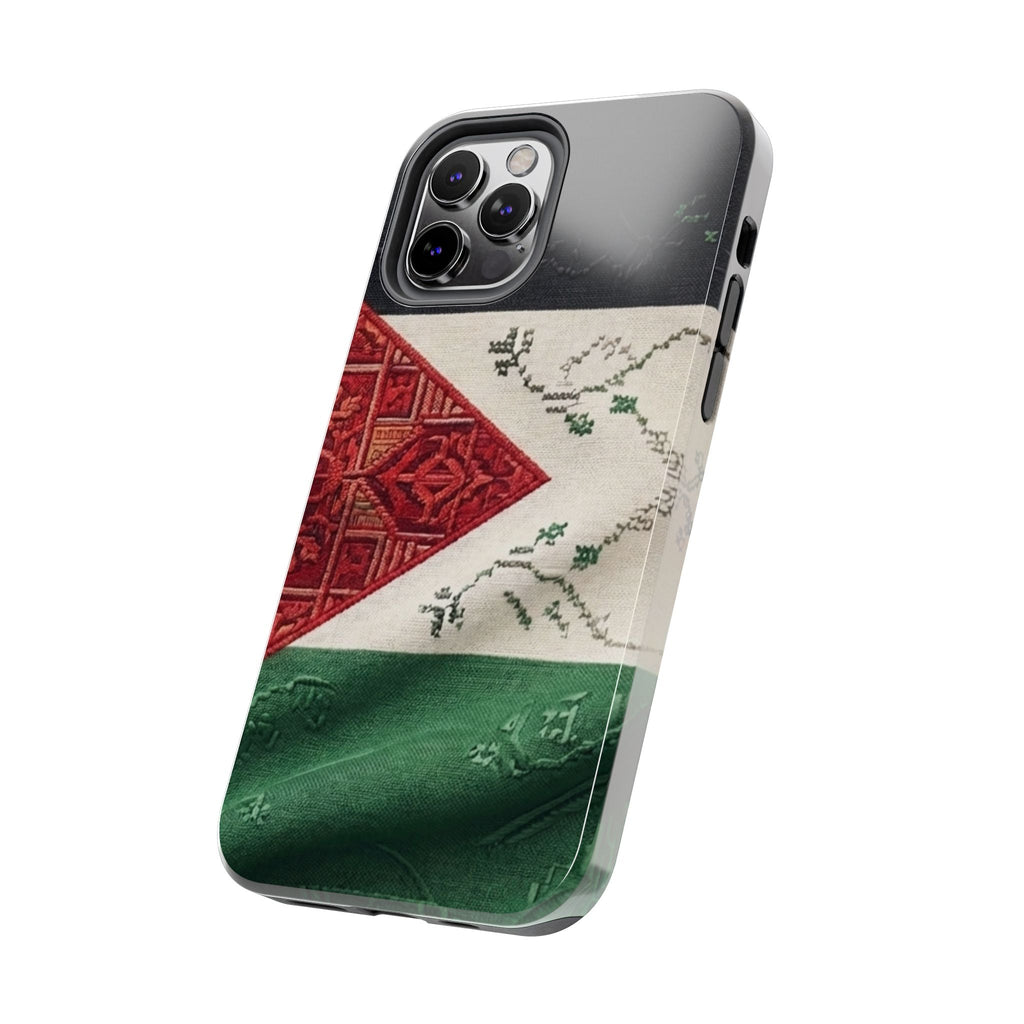 Palestine Flag Pattern Tough Phone Case | Palestine Textile Design