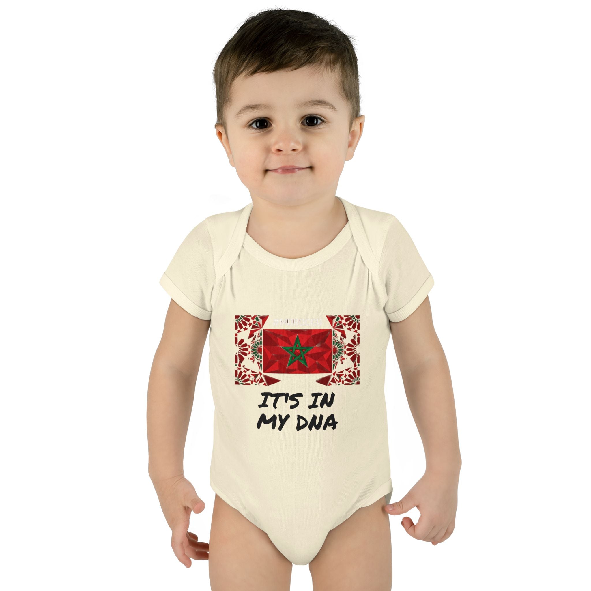 Cute Morocco Flag It's In My DNA Infant Bodysuit | Baby Onesie