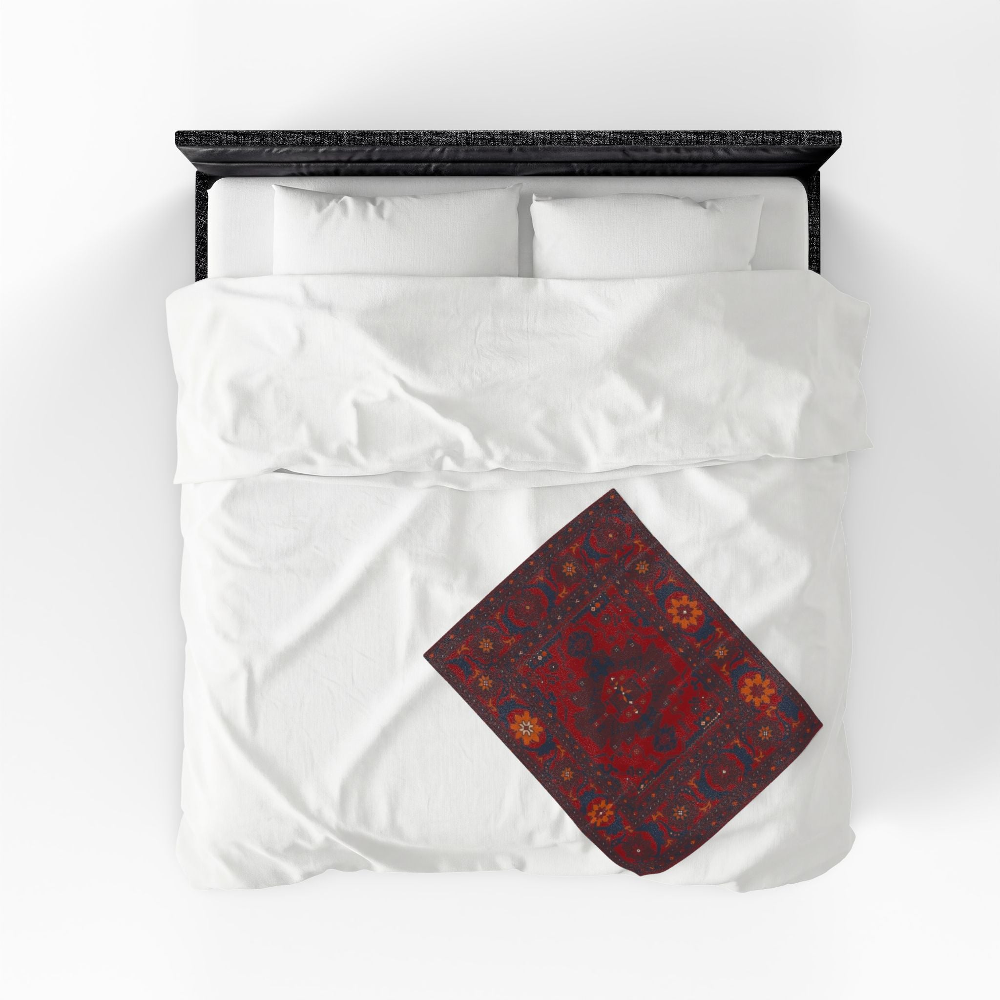 Persian Blanket | Red Ornamental Boho Throw