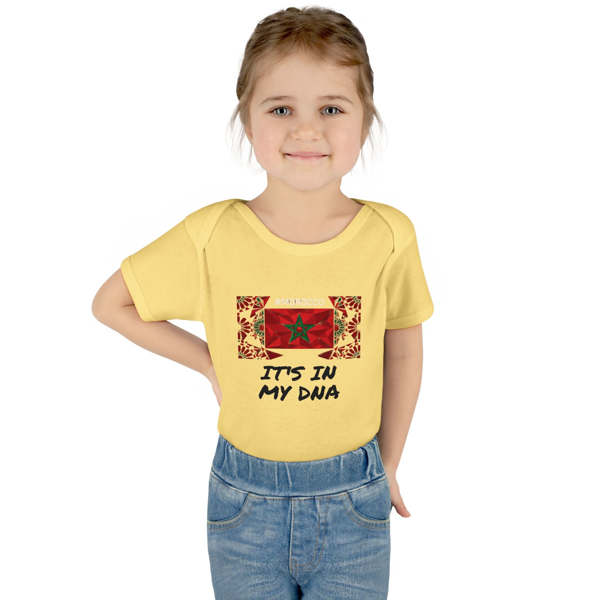 Cute Morocco Flag It's In My DNA Infant Bodysuit | Baby Onesie