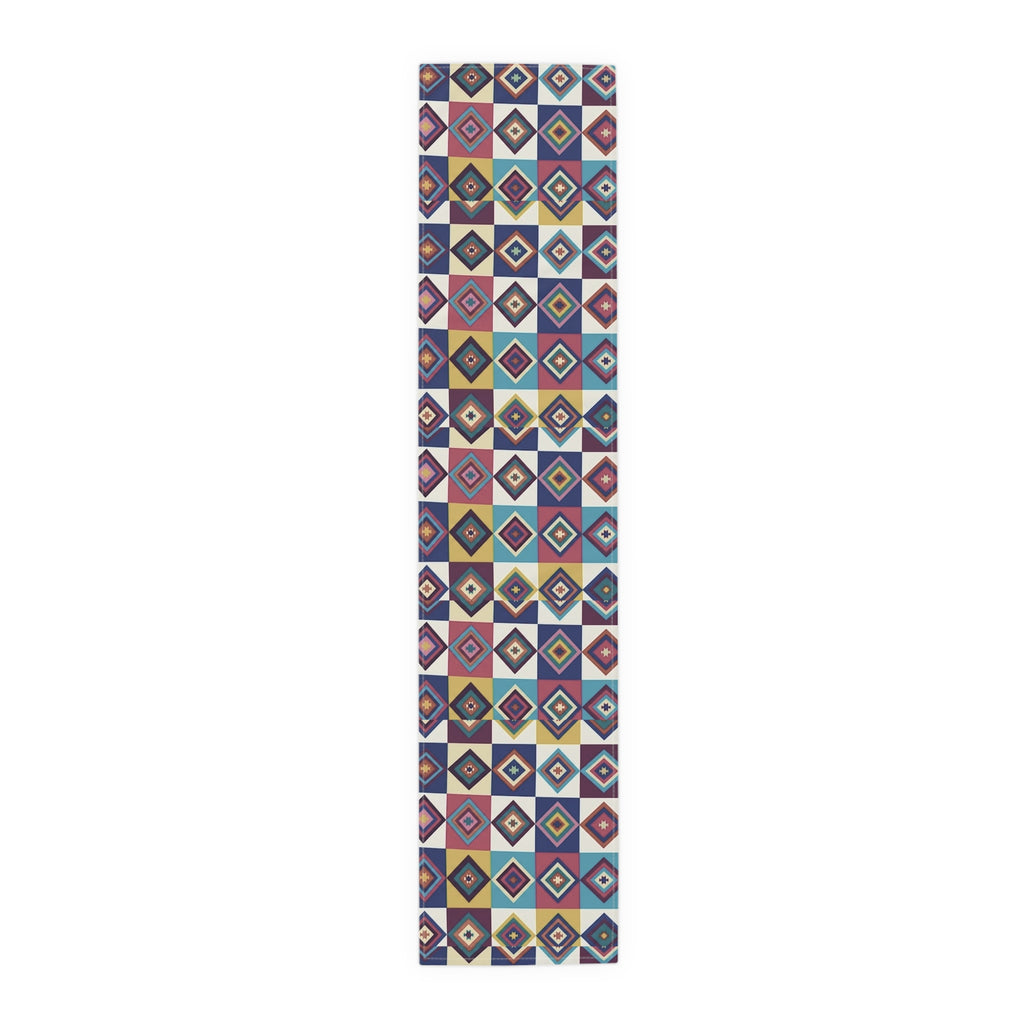 Southwestern Diamond Table Runner | Cotton Blue table runner